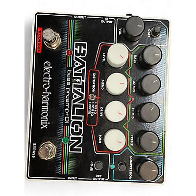 Used Electro-Harmonix Battalion Bass Preamp+DI Bass Effect Pedal