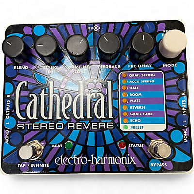 Used Electro-Harmonix Cathedral Stereo Reverb Effect Pedal