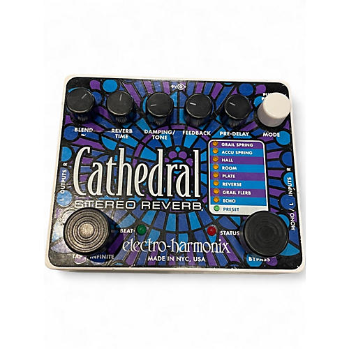 Used Electro-Harmonix Cathedral Stereo Reverb Effect Pedal