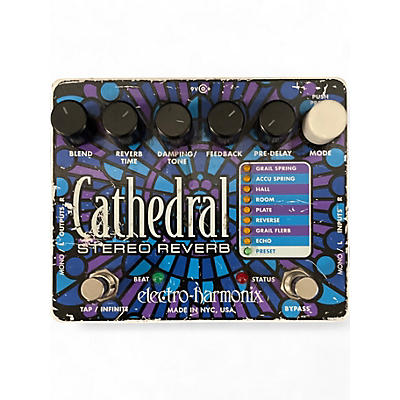 Used Electro-Harmonix Cathedral Stereo Reverb Effect Pedal
