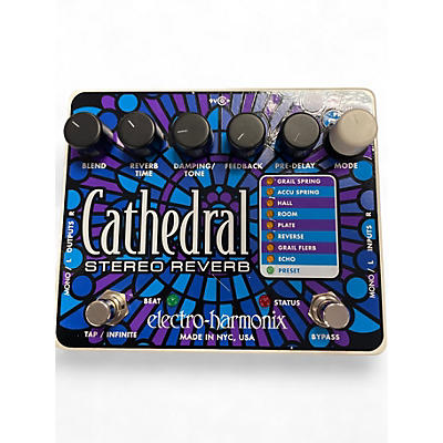 Used Electro-Harmonix Cathedral Stereo Reverb Effect Pedal