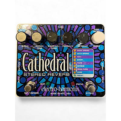 Used Electro-Harmonix Cathedral Stereo Reverb Effect Pedal
