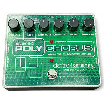 Used Electro-Harmonix Classics Stereo Polychorus Analog Flange / Chorus Effect Pedal