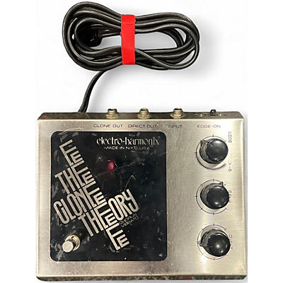 Used Electro-Harmonix Clone Theory Stereo Chorus Vibrato Effect Pedal