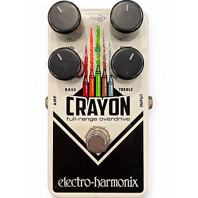 Used Electro-Harmonix Crayon Full Range Overdrive Effect Pedal