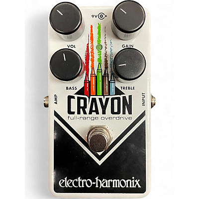 Used Electro-Harmonix Crayon Full Range Overdrive Effect Pedal