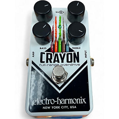 Used Electro-Harmonix Crayon Full Range Overdrive Effect Pedal