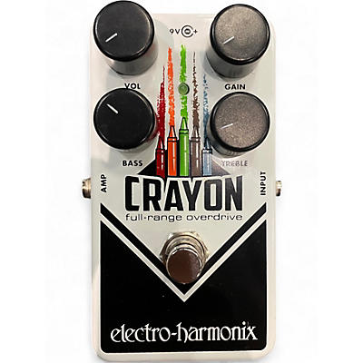 Used Electro-Harmonix Crayon Full Range Overdrive Effect Pedal
