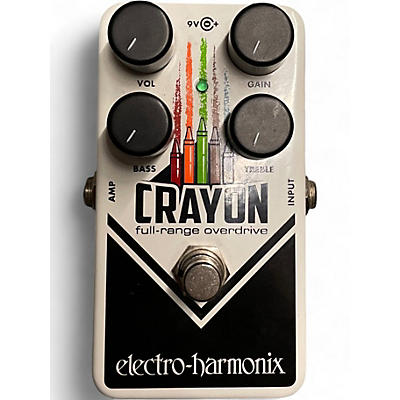 Used Electro-Harmonix Crayon Full Range Overdrive Effect Pedal