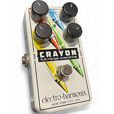 Used Electro-Harmonix Crayon Full Range Overdrive Effect Pedal