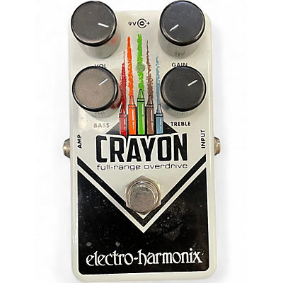 Used Electro-Harmonix Crayon Full Range Overdrive Effect Pedal