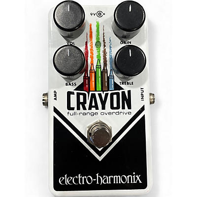 Used Electro-Harmonix Crayon Full Range Overdrive Effect Pedal