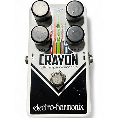 Used Electro-Harmonix Crayon Full Range Overdrive Effect Pedal