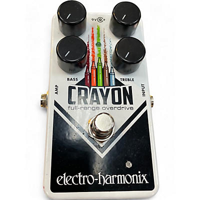 Used Electro-Harmonix Crayon Full Range Overdrive Effect Pedal