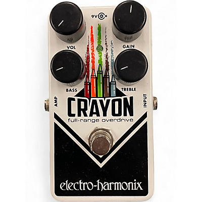 Used Electro-Harmonix Crayon Full Range Overdrive Effect Pedal