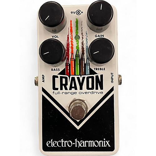 Used Electro-Harmonix Crayon Full Range Overdrive Effect Pedal
