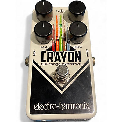 Used Electro-Harmonix Crayon Full Range Overdrive Effect Pedal
