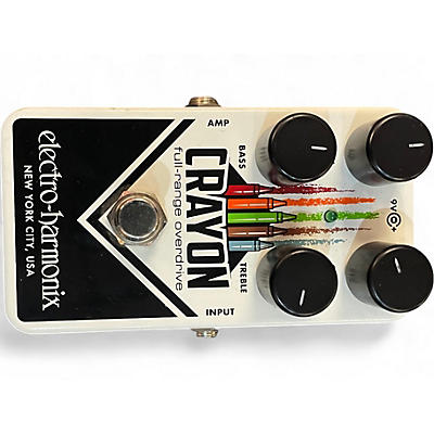 Used Electro-Harmonix Crayon Full Range Overdrive Effect Pedal