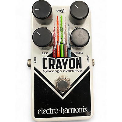 Used Electro-Harmonix Crayon Full Range Overdrive Effect Pedal