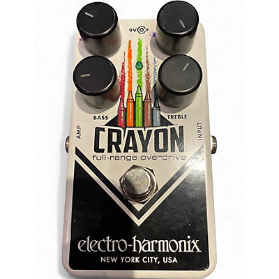 Used Electro-Harmonix Crayon Full Range Overdrive Effect Pedal