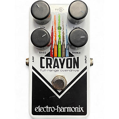 Used Electro-Harmonix Crayon Full Range Overdrive Effect Pedal