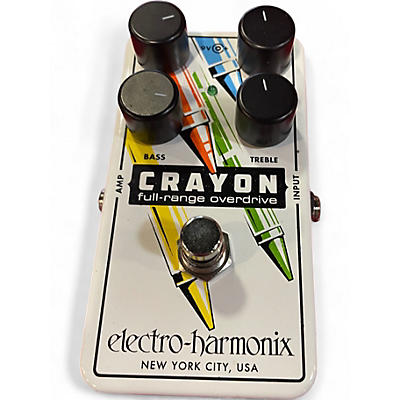 Used Electro-Harmonix Crayon Full Range Overdrive Effect Pedal