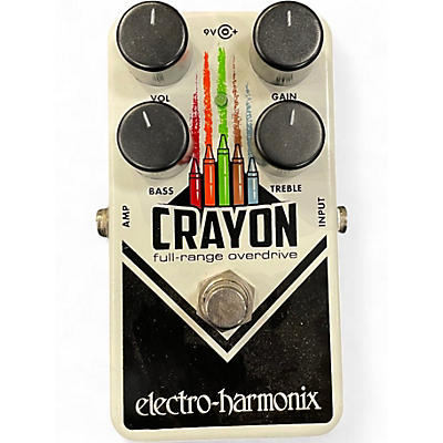 Used Electro-Harmonix Crayon Full Range Overdrive Effect Pedal