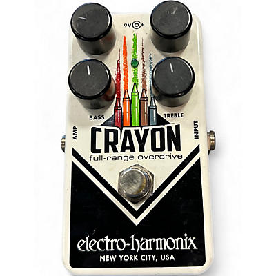 Used Electro-Harmonix Crayon Full Range Overdrive Effect Pedal