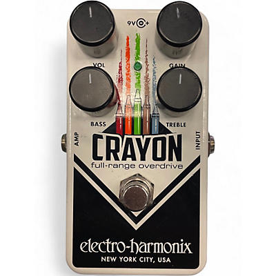 Used Electro-Harmonix Crayon Full Range Overdrive Effect Pedal