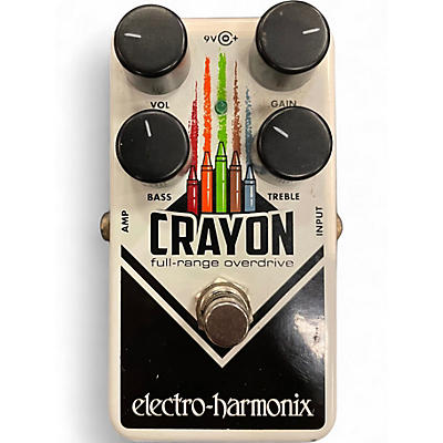 Used Electro-Harmonix Crayon Full Range Overdrive Effect Pedal