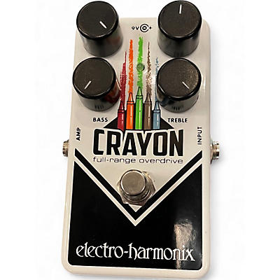 Used Electro-Harmonix Crayon Full Range Overdrive Effect Pedal