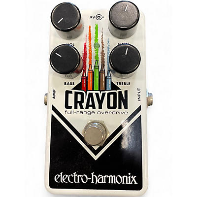 Used Electro-Harmonix Crayon Full Range Overdrive Effect Pedal