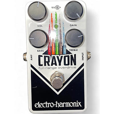 Used Electro-Harmonix Crayon Full Range Overdrive Effect Pedal