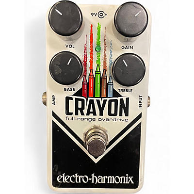 Used Electro-Harmonix Crayon Full Range Overdrive Effect Pedal