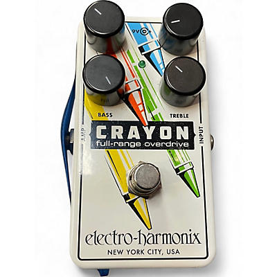 Used Electro-Harmonix Crayon Full Range Overdrive Effect Pedal