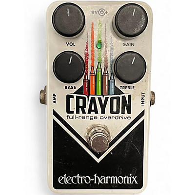 Used Electro-Harmonix Crayon Full Range Overdrive Effect Pedal