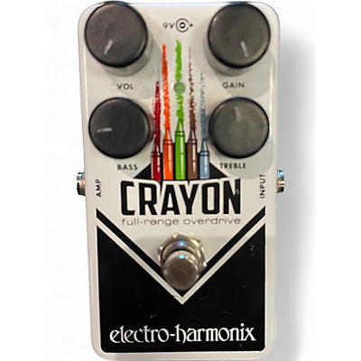 Used Electro-Harmonix Crayon Full Range Overdrive Effect Pedal