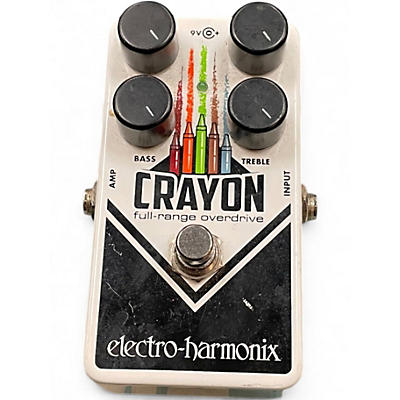 Used Electro-Harmonix Crayon Full Range Overdrive Effect Pedal