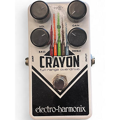 Used Electro-Harmonix Crayon Full Range Overdrive Effect Pedal