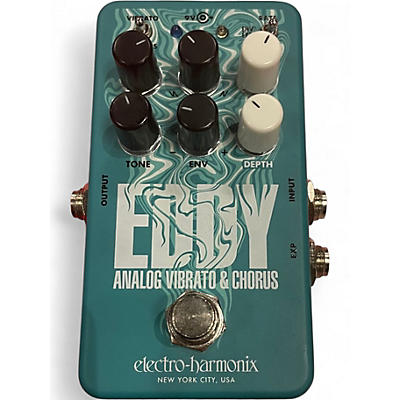 Used Electro-Harmonix EDDY ANALOG VIBRATO CHORUS Effect Pedal
