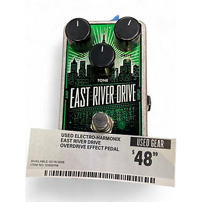 Used Electro-Harmonix East River Drive Overdrive Effect Pedal