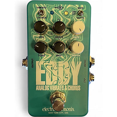 Used Electro-Harmonix Eddy Analog Vibrato & Chorus Effect Pedal