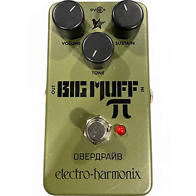 Used Electro-Harmonix Green Russian Big Muff Pi Fuzz Effect Pedal