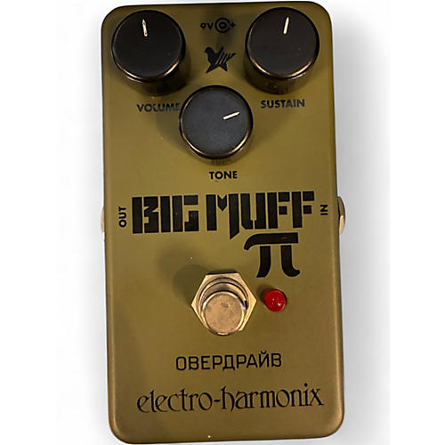 Used Electro-Harmonix Green Russian Big Muff Pi Fuzz Effect Pedal