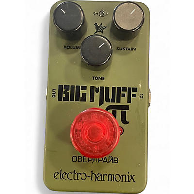 Used Electro-Harmonix Green Russian Big Muff Pi Fuzz Effect Pedal