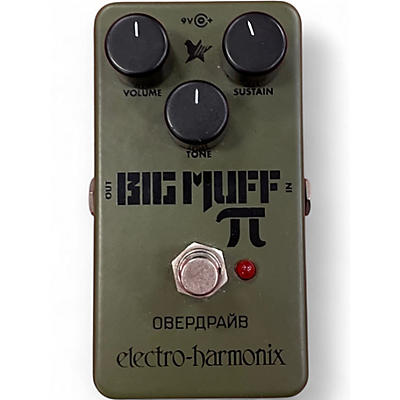 Used Electro-Harmonix Green Russian Big Muff Pi Fuzz Effect Pedal