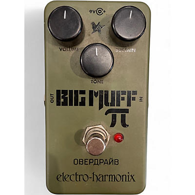 Used Electro-Harmonix Green Russian Big Muff Pi Fuzz Effect Pedal