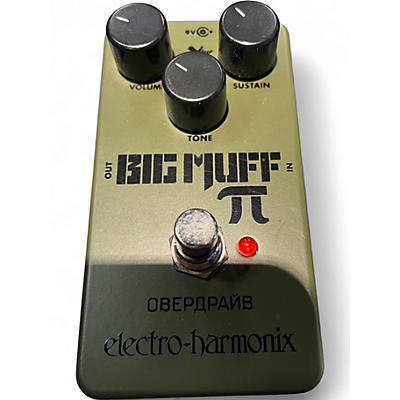 Used Electro-Harmonix Green Russian Big Muff Pi Fuzz Effect Pedal