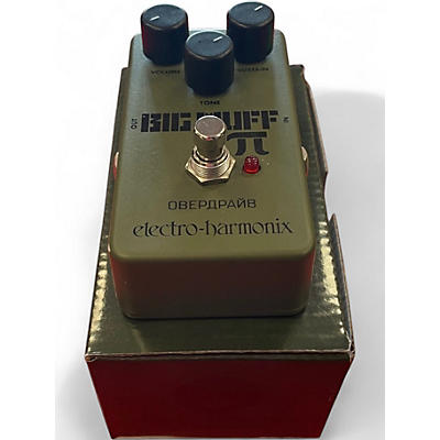 Used Electro-Harmonix Green Russian Big Muff Pi Fuzz Effect Pedal