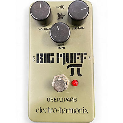 Used Electro-Harmonix Green Russian Big Muff Pi Fuzz Effect Pedal